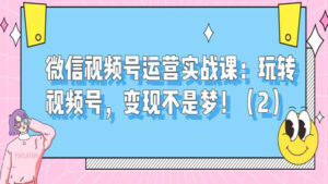 微信视频号运营实战课:玩转视频号,变现不是梦!(2)-56课堂