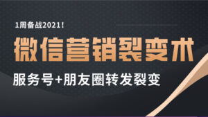 微信营销裂变术:服务号+朋友圈转发裂变-56课堂