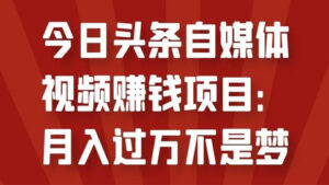 今日头条自媒体视频赚钱项目:月入过万不是梦-56课堂