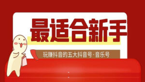 最适合新手玩赚抖音的五大抖音号之“音乐号”-56课堂