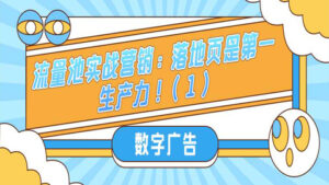 流量池实战营销：数字广告中落地页是第一生产力！（1）-56课堂