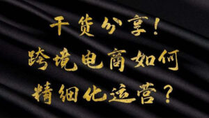 跨境电商实战操作: 干货分享!跨境电商如何精细化运营?-56课堂