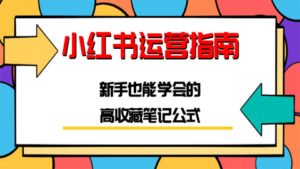 小红书运营指南:新手也能学会的高收藏笔记公式(1-4)-56课堂
