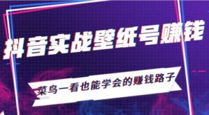 抖音实战壁纸号赚钱:菜鸟一看也能学会的网络赚钱路子-56课堂
