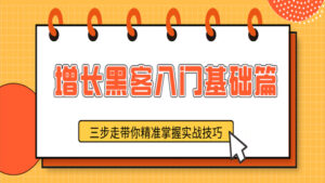 增长黑客入门基础篇:三步走带你精准掌握实战技巧(1-10)-56课堂