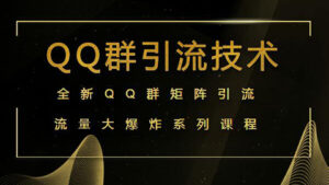 全新QQ群引流技术,打造QQ群矩阵引流(共4节视频)-56课堂