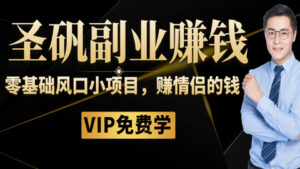 圣矾81个副业赚钱第三课：零基础风口小项目，赚恋爱情侣的钱-56课堂