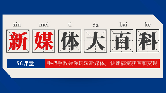 新媒体百科全书，手把手教会你玩转新媒体，快速搞定获客和变现（完结）-56课堂