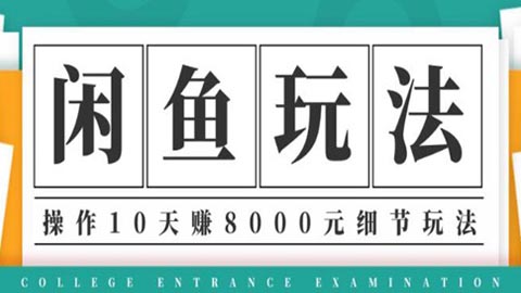 龟课·闲鱼项目玩法实战班第12期，操作10天左右利润有8000元细节玩法-56课堂