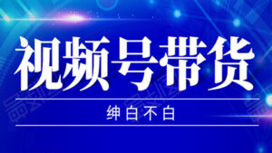 红利项目：视频号带货，实测单个账号稳定日收入300左右（附素材）-56课堂