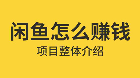 龟课·闲鱼无货源电商课程第19期：操作好一天出几单，赚个几百块钱-56课堂