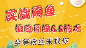 实战闲鱼被动引流6.0技术,坐等粉丝来找你,打造赚钱的ip(16节课+话术指导)-56课堂