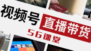 视频号无人直播项目玩法:增加视频号粉丝-实现赚钱目的(附素材)-56课堂