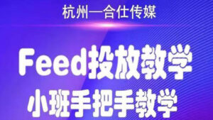 合仕传媒Feed投放教学，手把手教学，开车烧钱必须自己会！-56课堂