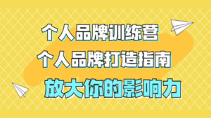 张萌萌姐个人品牌训练营,个人品牌打造指南,放大你的影响力(价值3990元)-56课堂