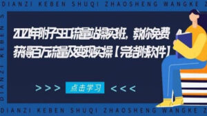 2021年附子SEO流量站操实班,教你免费获得百万流量及变现实操(完结附软件)-56课堂