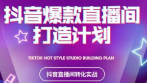 抖音爆款直播间打造计划，教你打造完美的爆款直播间-56课堂
