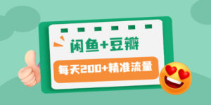 闲鱼+豆瓣：精准引流全系列课程，每天引流200+精准粉（两套教程）-56课堂