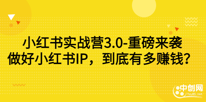 小红书实战营3.0-重磅来袭：做好小红书IP，到底有多赚钱？-56课堂