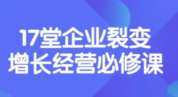 张琦《盈利增长17堂必修课》企业裂变增长的经营智慧，带你了解增长的本质-56课堂