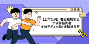 【上市公司】睿思挂机项目，一个项目挂到老，支持手机+电脑+虚拟机多开-56课堂