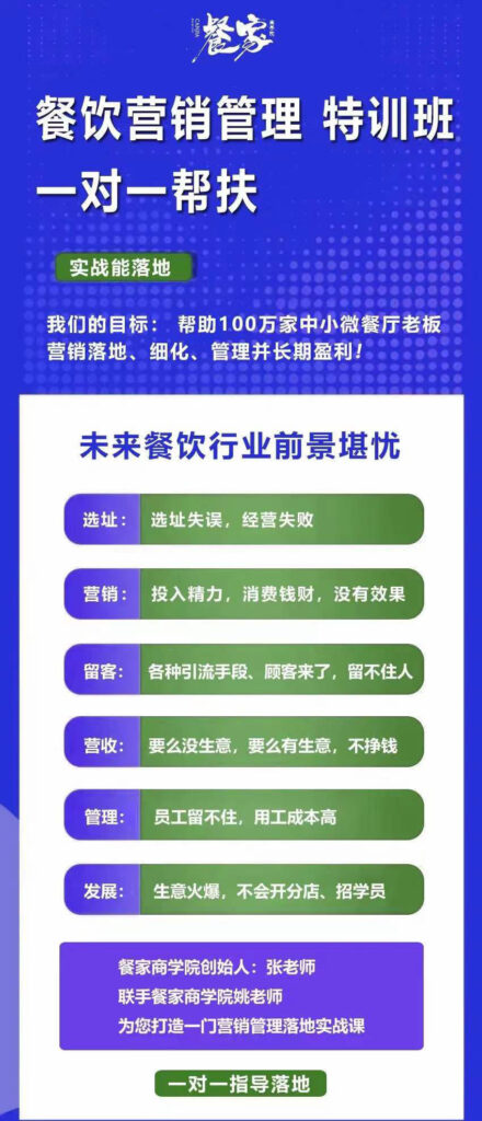 图片[2]-餐饮营销管理特训班：选址+营销+留客+营收+管理+发展！-56课堂