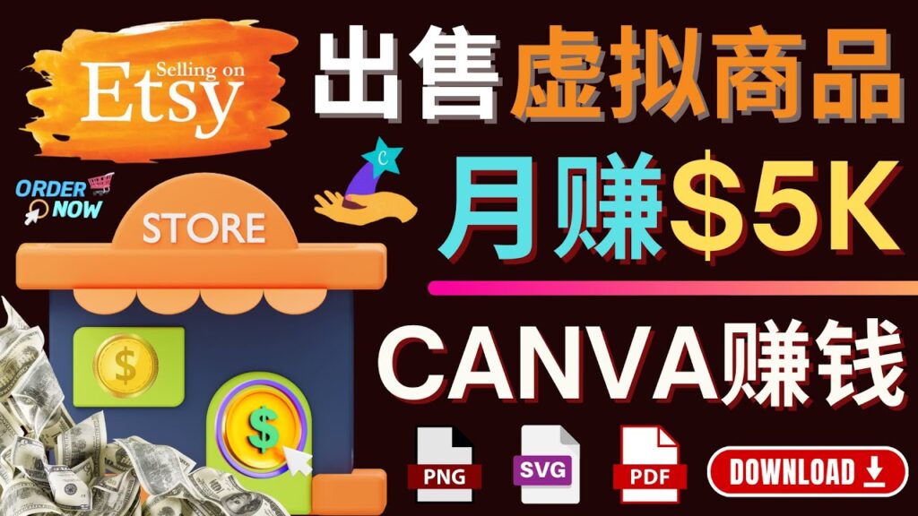 图片[1]-通过Etsy出售Canva模板，操作简单，收益高，月赚5000美元-56课堂