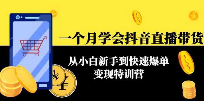 一个月学会抖音直播带货：从小白新手到快速爆单变现特训营(63节课)-56课堂