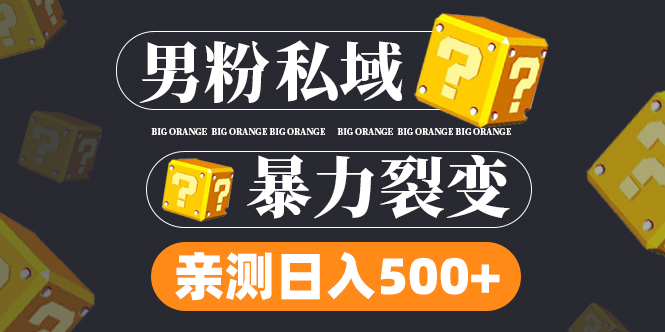 男粉私域项目：亲测男粉裂变日入500+（视频教程）-56课堂