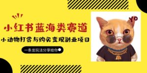 小红书蓝海类赛道：小动物打赏与购买变现副业项目，一条龙玩法分享给你！-56课堂