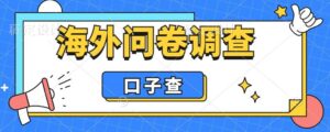 外面收费5000+海外问卷调查口子查项目,认真做单机一天200+-56课堂