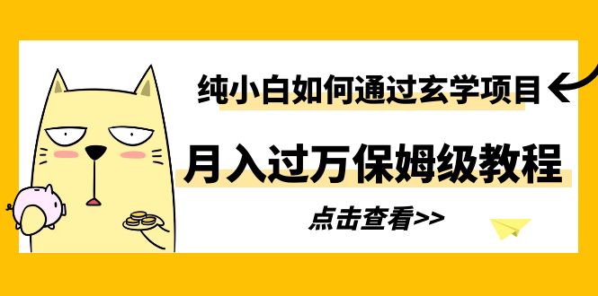 纯小白如何通过玄学项目月入过万保姆级教程-56课堂