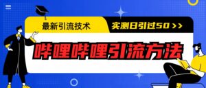最新引流技术：哔哩哔哩引流方法，实测日引50+-56课堂