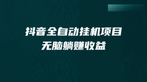 抖音全自动挂机薅羊毛，单号一天5-500＋，纯躺赚不用任何操作-56课堂