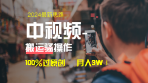 中视频新思路,双重去重100%过原创,一键分发多平台变现,简单无脑,日...-56课堂