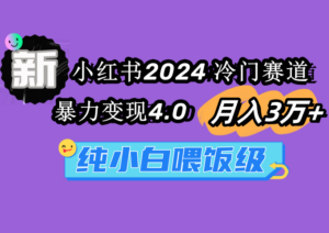 小红书2024冷门赛道 月入3万+ 暴力变现4.0 纯小白喂饭级-56课堂