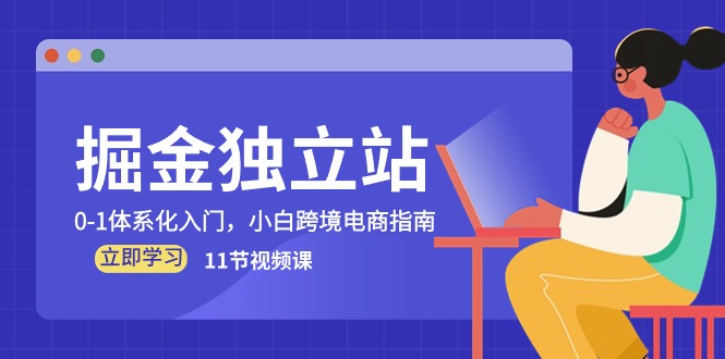 掘金 独立站，0-1体系化入门，小白跨境电商指南（11节视频课）-56课堂