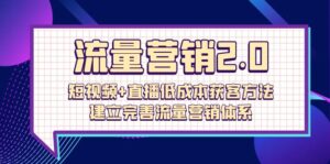 流量-营销2.0:短视频+直播低成本获客方法,建立完善流量营销体系(72节)-56课堂