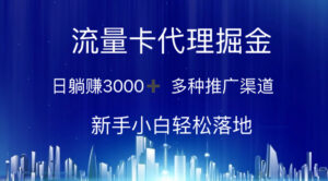 流量卡代理掘金 日躺赚3000+ 多种推广渠道 新手小白轻松落地-56课堂
