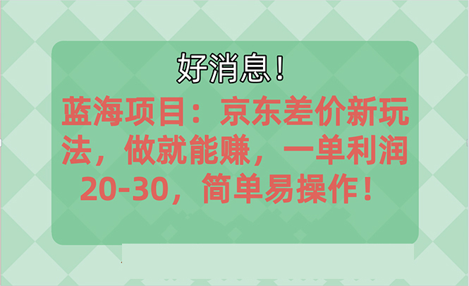 越早知道越能赚到钱的蓝海项目：京东大平台操作，一单利润20-30，简单...-56课堂