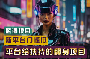 【蓝海项目】新平台无脑搬运，翻身项目 门槛低 小白也能轻松上手 日入500+-56课堂
