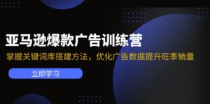 亚马逊爆款广告训练营:掌握关键词库搭建方法,优化广告数据提升旺季销量-56课堂