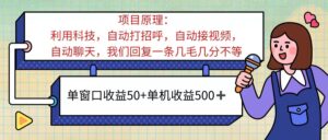ai语聊，单窗口收益50+，单机收益500+，无脑挂机无脑干！！！-56课堂