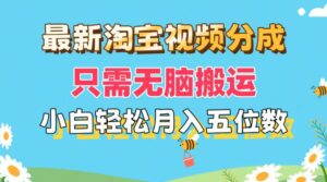 最新淘宝视频分成，只需无脑搬运，小白也能轻松月入五位数，可矩阵批量...-56课堂
