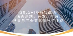 2025AI外贸实战课:涵盖建站、开发、营销, 从零到三全面掌握外贸技能-56课堂