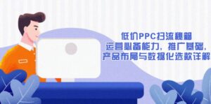 低价PPC扫流秘籍：运营必备能力, 推广基础, 产品布局与数据化选款详解-56课堂