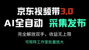 京东视频带货3.0,Ai全自动采集+自动发布,完全解放双手,收入无上限...-56课堂