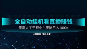 直播助手全自动看大平台直播赚钱,全自动无需人工干预,小白无脑日入1000-56课堂