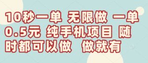 10秒钟一单,一单5毛钱到手,无限做,做就有,一天轻松日入300+-56课堂