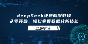 deepSeek快速驯服教程，从零开始，轻松掌握数据分析技能-56课堂